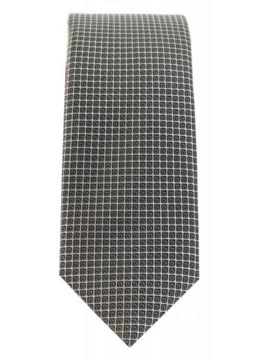 Cravata HUGO MIKROSCHEDIO 6cm antracit, 51% matase, 49% poliester, One Size