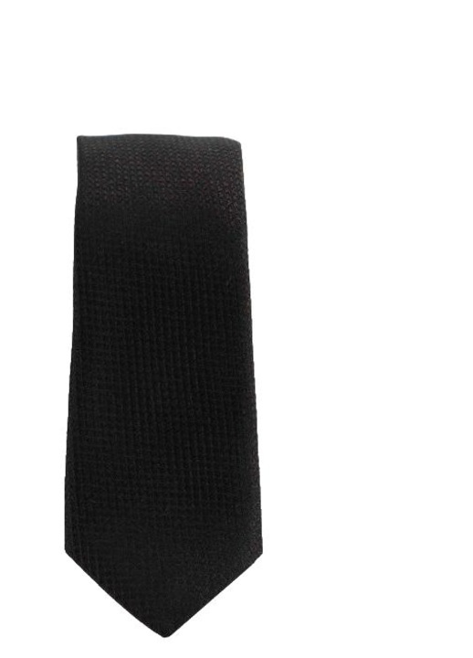 Cravata mini, Karl Lagerfeld, matase, negru, One Size