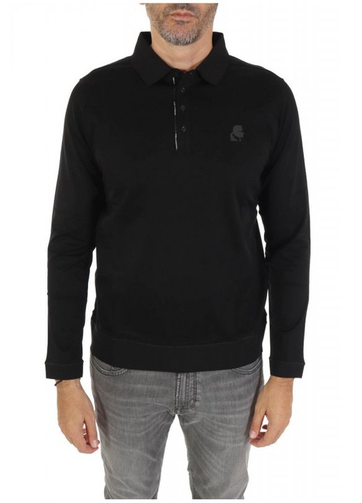 Pulover barbati, Karl Lagerfeld, bumbac, negru, Negru