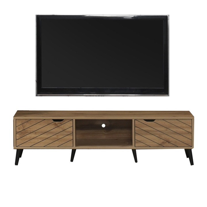 Comoda TV Model Thelma, Stejar sonoma, 150x41.6x40 cm