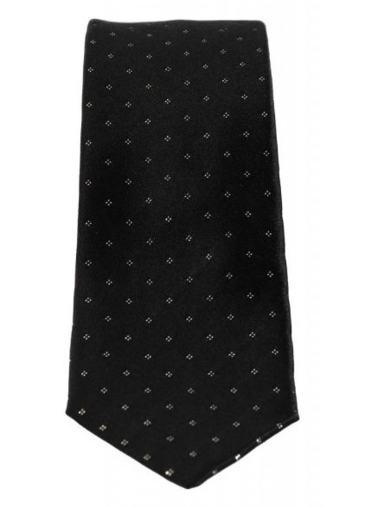Cravata Karl Lagerfeld, 86% matase, negru, one size