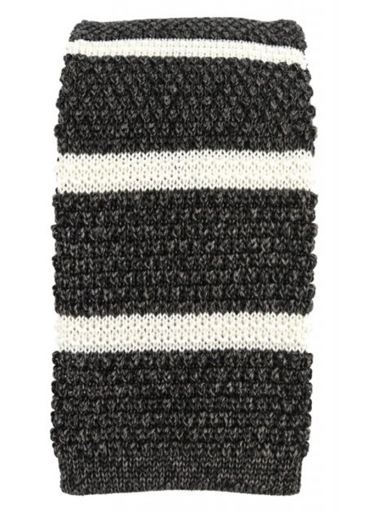 Cravata BOSS, model BUSINESS, 100% matase, 7.5cm, one size, alb