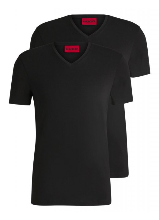 Set 2 tricouri barbati HUGO, negru, bumbac