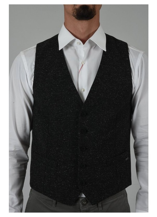 Vesta costum barbati, BOSS, poliamida, antracit, 48 EU