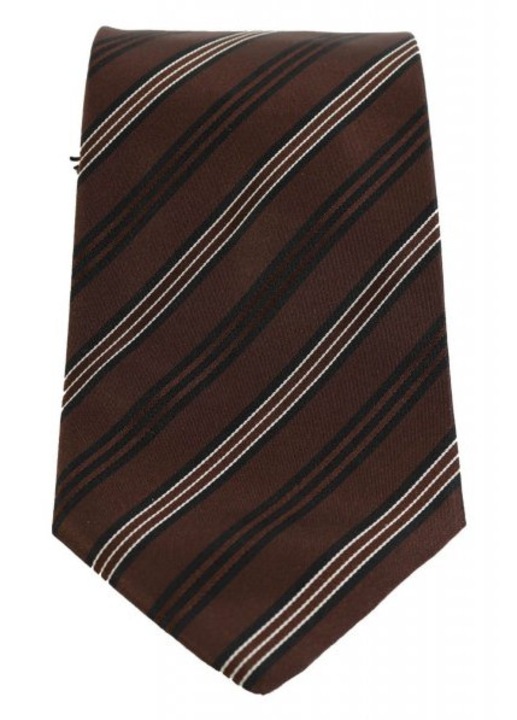 Cravata BOSS, model GRABATA, 9cm, 100% matase, culoare Kaphe, One Size