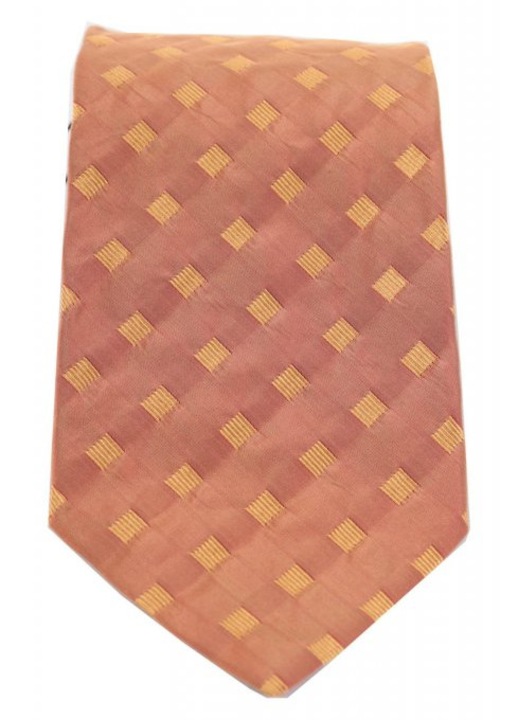 Cravata BOSS, model Schediste, matase 100%, portocalie, one size