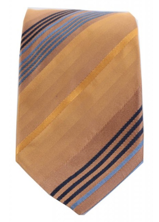 Cravata BOSS 9cm matase galben mustar marime unica