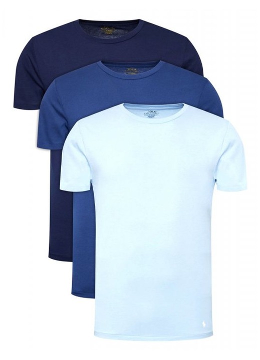 Set 3 tricouri barbati Ralph Lauren, bumbac, albastru