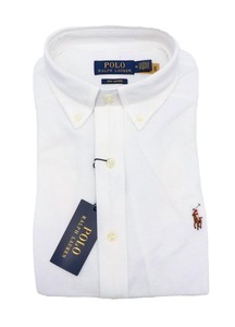 Camasa pentru barbati OXFORD, Ralph Lauren, Bumbac, Alb, L INTL