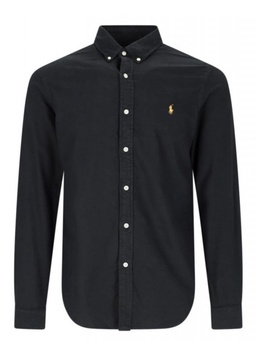 Camasa barbati, Ralph Lauren, Slim fit, Negru, Bumbac