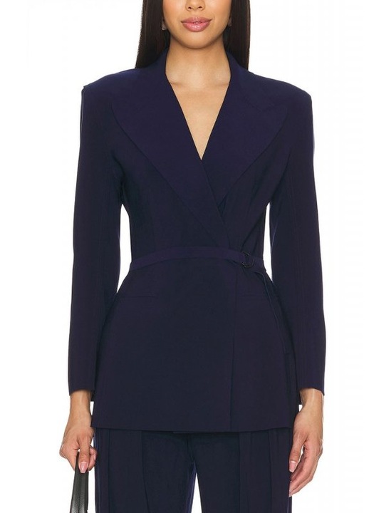 Női zakó, NORMA KAMALI, klasszikus, poliészter/elasztán, sötétkék