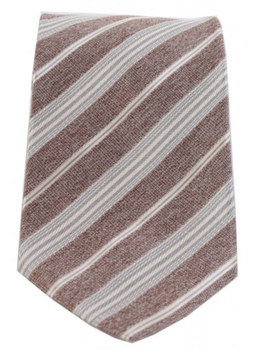 Cravata Pal Zileri, 100% matase, 9cm, bej, o singura dimensiune