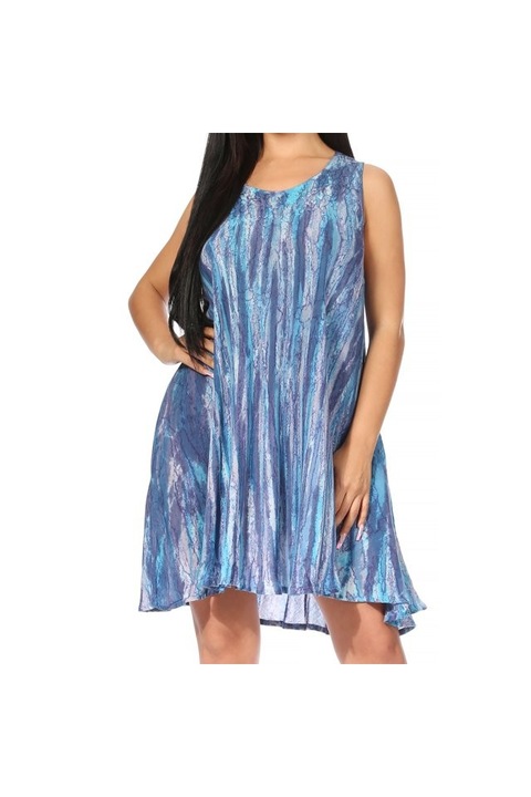 Rochie Marta 362106, gri albastrui, one size, SAKKAS