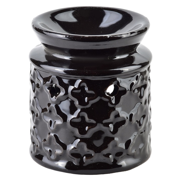 Difuzor aromaterapie ceramic, Mondex, 6,5x6,7x7,5cm, design geometric, 138g