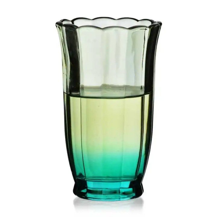 Set 6 pahare VINI, Affekdesign By Mondex, 450ml, verde, 8,5x8,5x15cm