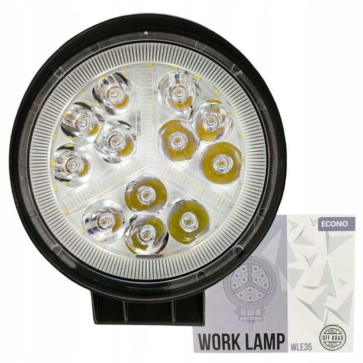 Munkalámpa M-Tech WLE35 LED 10-30V, 16W, 1100lm, IP67, 112x112x45mm