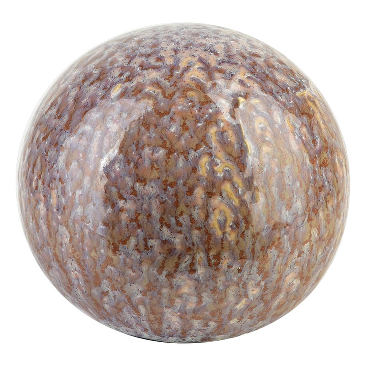 Kula decorativa, Mondex, SAGGIO LEMON, 10x10x9cm, bej, roz, maro