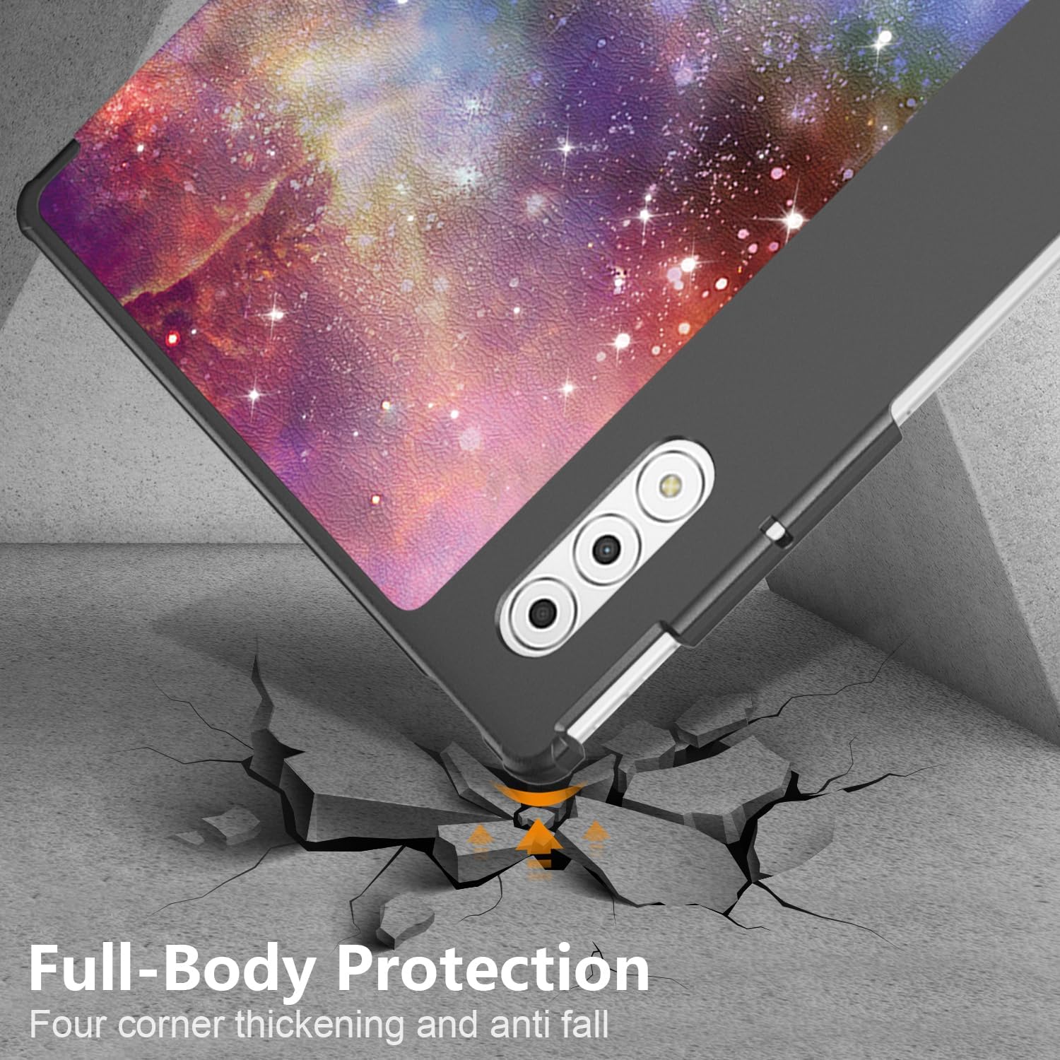 Husa tabletă Omelivon, pentru Lenovo Yoga Tab Plus 12.7", auto sleep/wake, multicolor, 2025