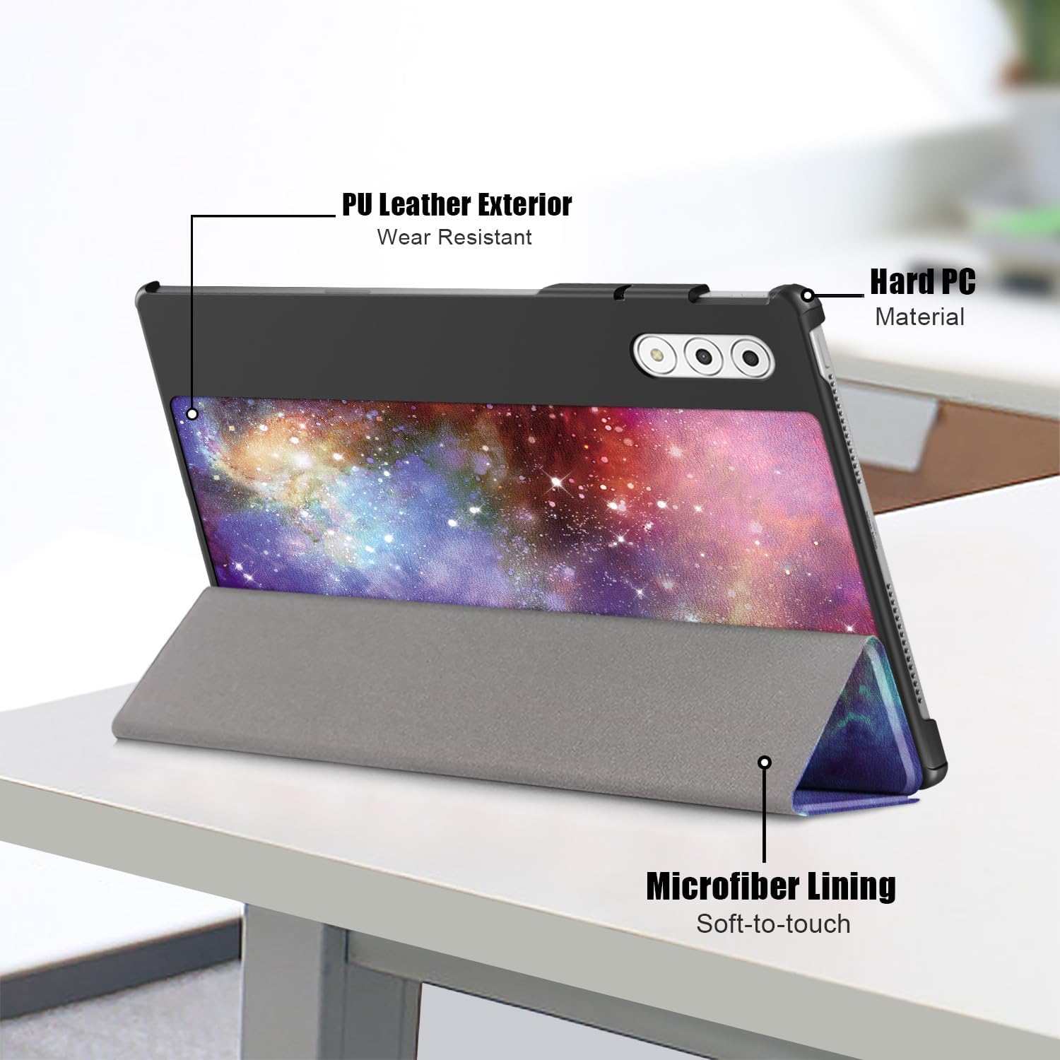 Husa tabletă Omelivon, pentru Lenovo Yoga Tab Plus 12.7", auto sleep/wake, multicolor, 2025