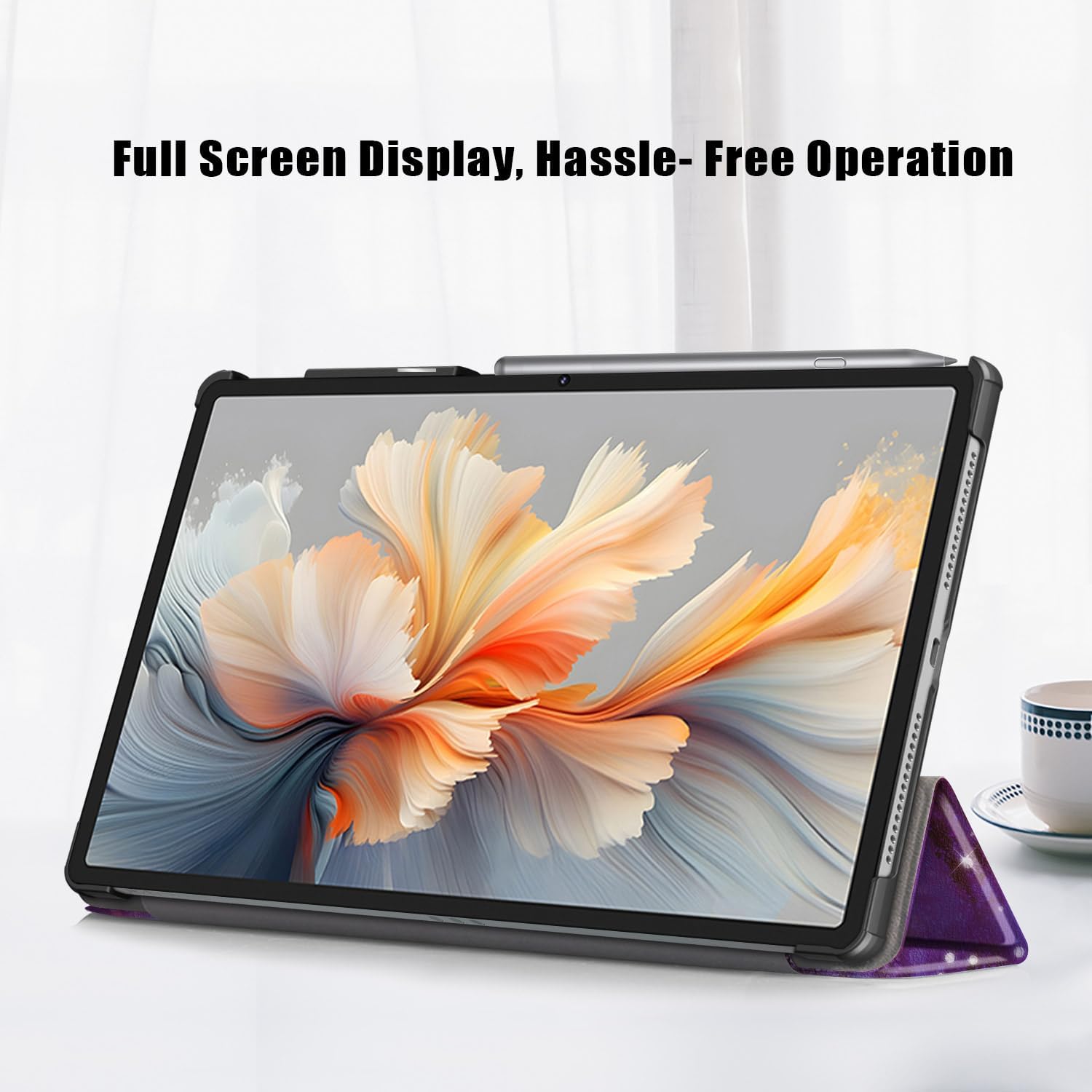 Husa tabletă Omelivon, pentru Lenovo Yoga Tab Plus 12.7", auto sleep/wake, multicolor, 2025