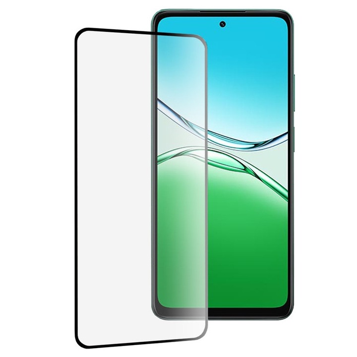 Üvegfólia Oppo A5 4G 5G / Oppo A5m 111d készülékhez Teljesen lezárt / Teljesen ragasztós edzett üveg - átlátszó