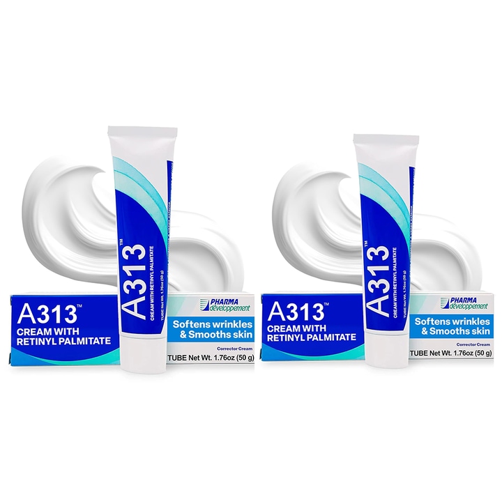 Arcápoló krém retinollal, öregedésgátló, 50 g, 2 darabos készlet