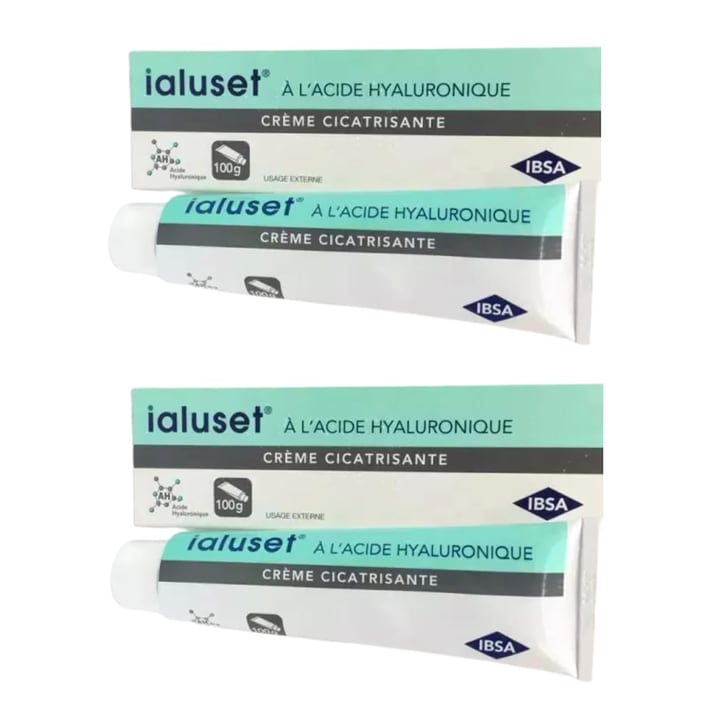 Crema de fata Ialuset, Acid Hialuronic 100% Pur, 100 g, set 2 buc