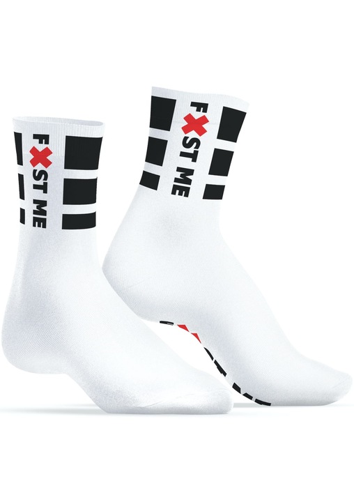 Férfi zokni SneakXX, "FIST ME" üzenettel, univerzális méret 39x45