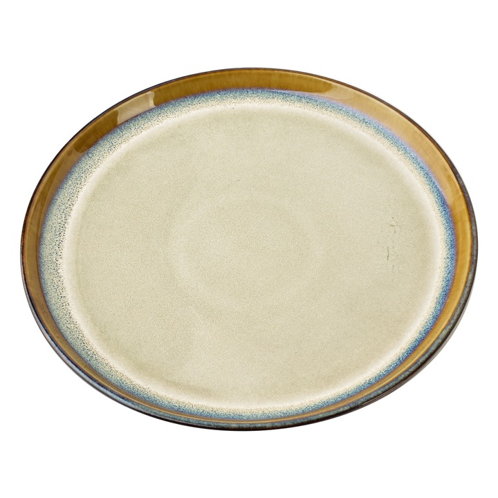 Farfurie desert, Mondex, BASIC NATURE, 21cm, natural, ceramica