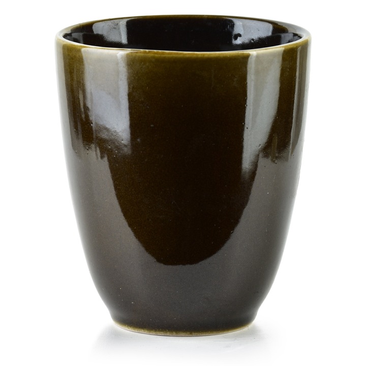 Cana BASIC NATURE, ceramica, maro inchis, , 300 ml, 8.5 x 5 x 10 cm