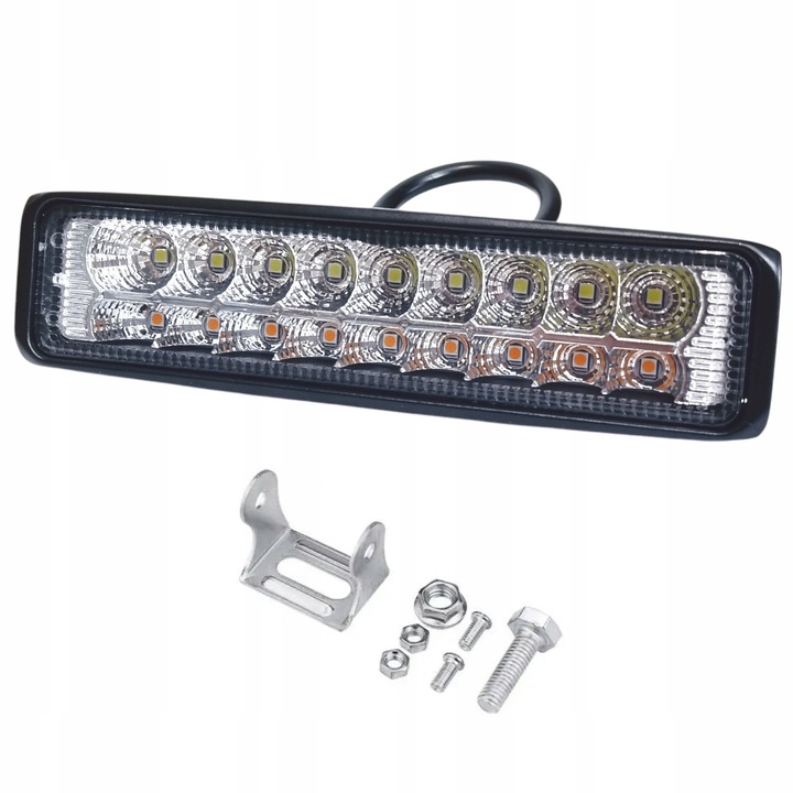 LED munkalámpa 18, GMP, 12/24V, 145x35x35mm, kétféle fényszín