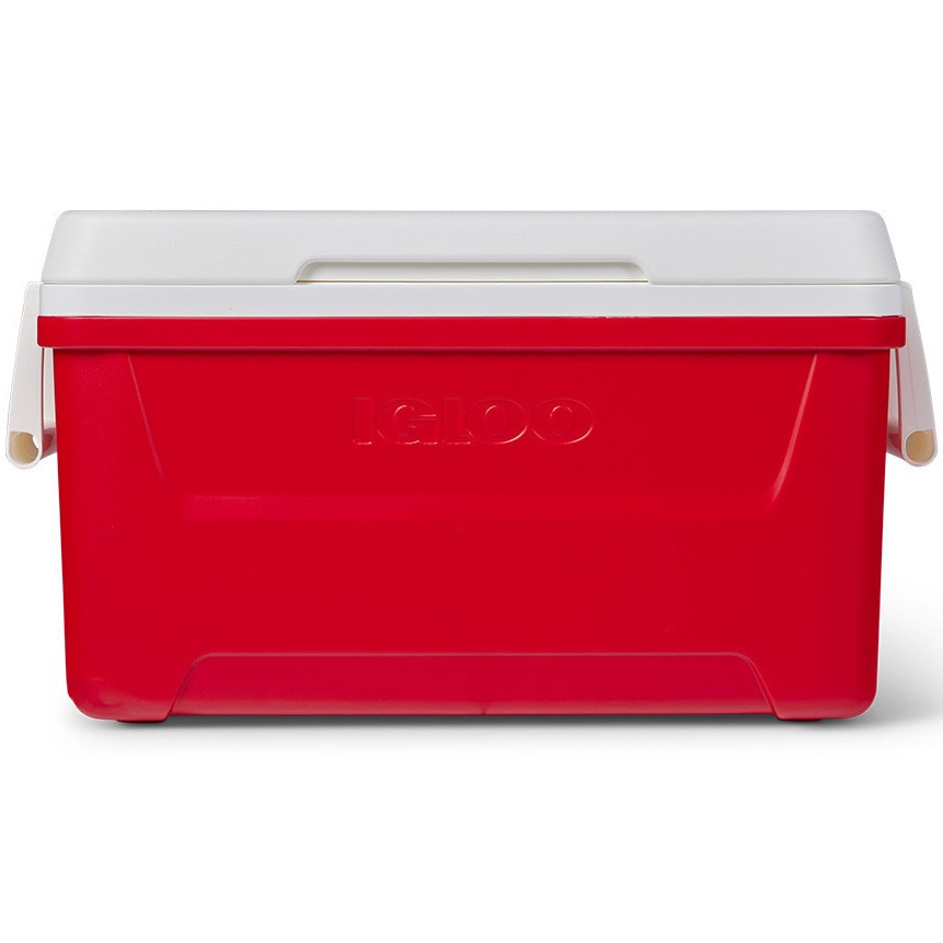 Lada frigorifica pasiva Igloo 48 QT cu manere 45 litri, rosu