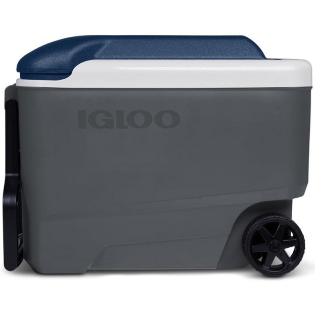 Lada frigorifica pasiva Igloo 40 QT tip troler cu roti, 38 litri, gri