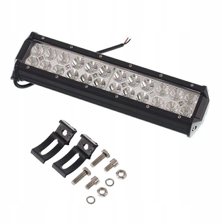 LED halogén munkalámpa 24 LED 12/24V, GMP, hátsó rögzítésű