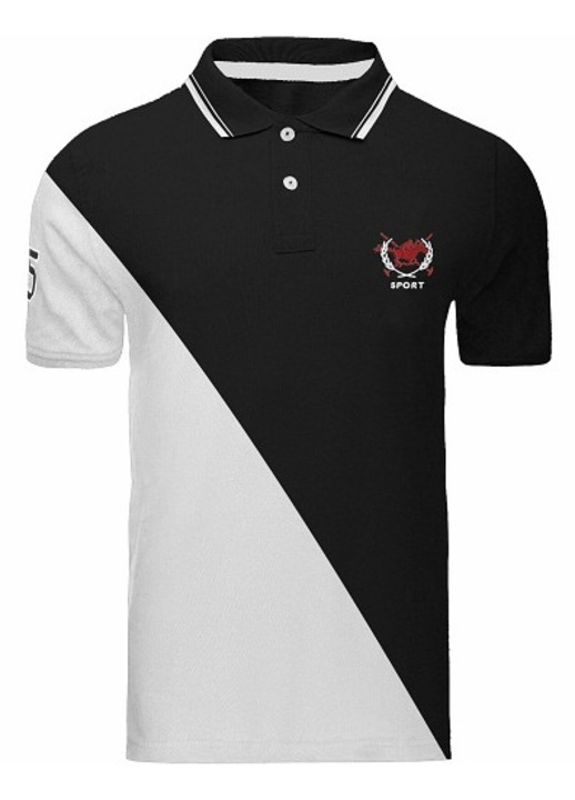 Férfi galléros póló, 2XL, többszínű, klasszikus szabású