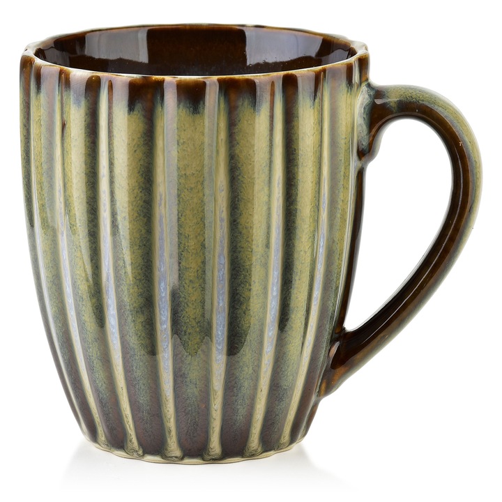 Cana Affekdesign By Mondex 360ml, 8,7x11,5x10cm, culoare verde