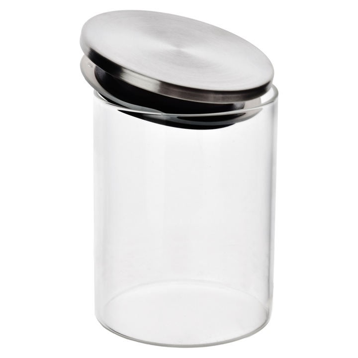 Tárolóüveg, üveg, Modern Kitchen, Modern Kitchen, 7 x 7 x 8, 5 cm, átlátszó, 1 darab