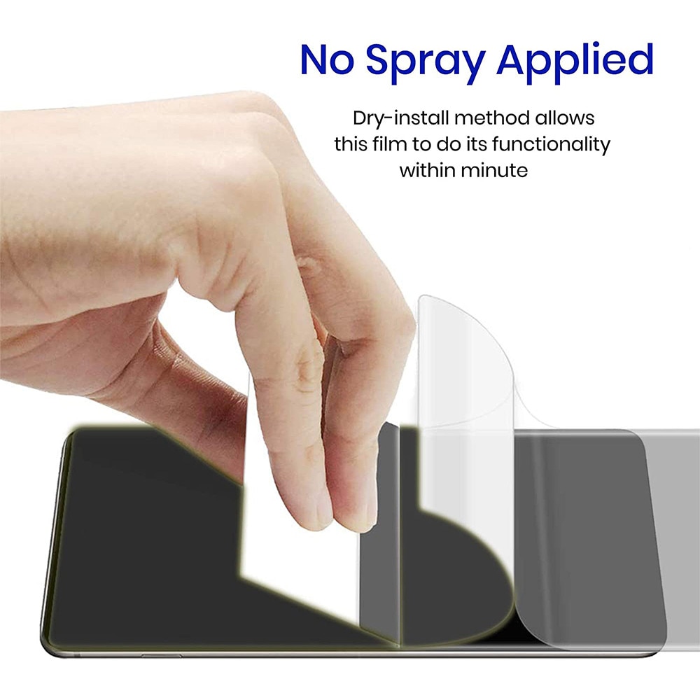 Folie Privacy PolyFlex Impact Proof compatibila cu Xiaomi Redmi Note 14 Pro Plus 5G, Polimer siliconic 200 de microni D3O, Montare usoara, fara lichid, Regenerabila, Full Glue, Compatibila cu senzorul de amprenta, Acoperire completa