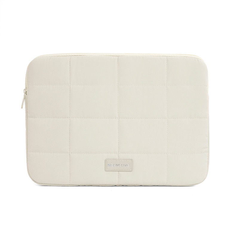 Geanta laptop bej 14 inch poliester impermeabila