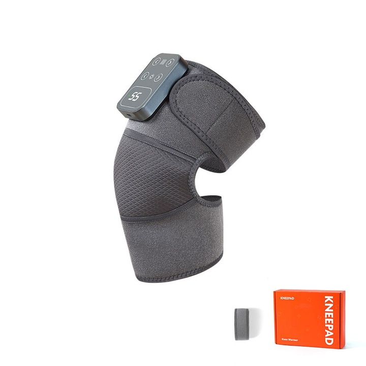 Elektromos masszírozó, Garsonal, térdre, 5 hőmérsékleti beállítás, 3 rezgési beállítás, digitális kijelző, szürke, 23x18x6cm