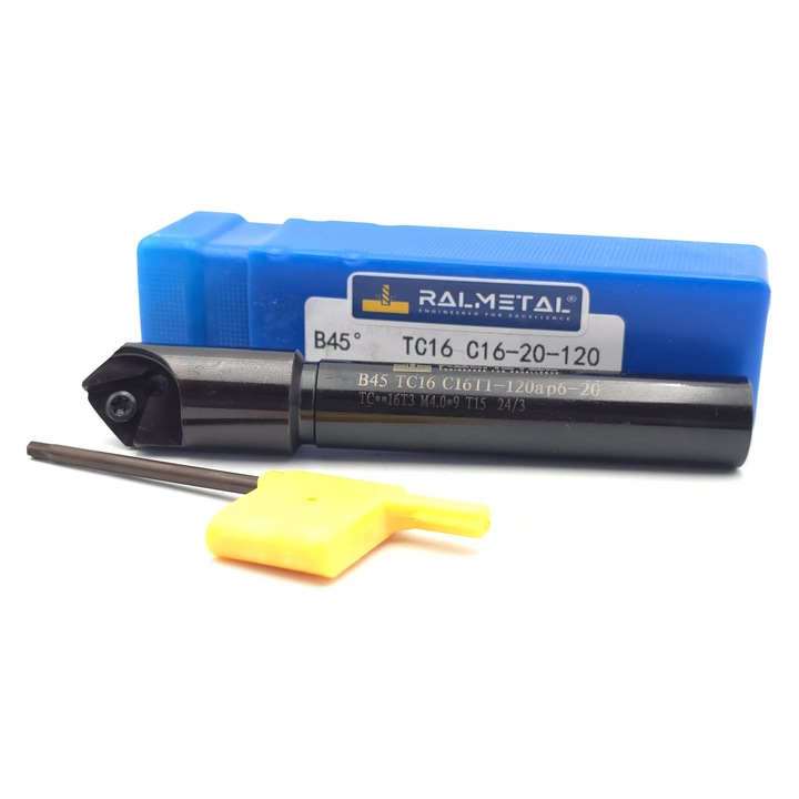 Freza pliabila cu adancime tesita 45° D20 x 16D x 120 mm TCMT16T3