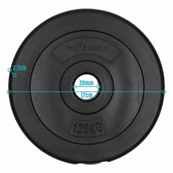 Disc greutate Pretorians 1.25 kg