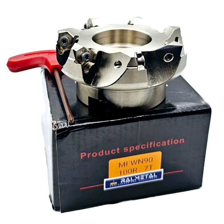 Freza D100 mm 7T Ralmetal, 32 mm, fara racire interioara