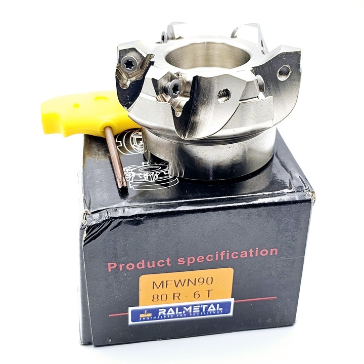 Freza D80mm 6T Ralmetal, 27mm, fara racire interioara