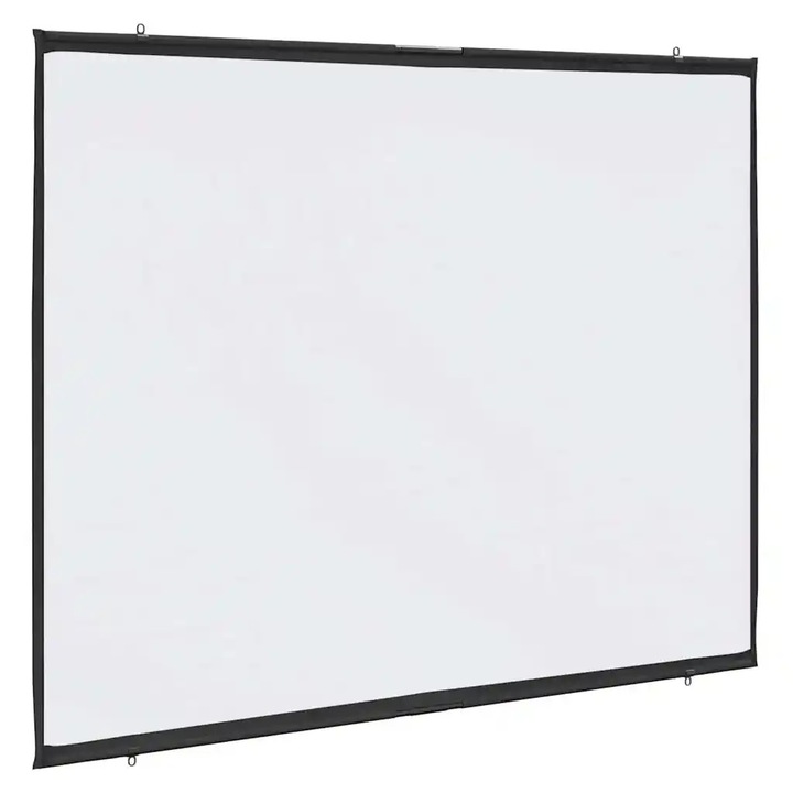 Ecran de proiectie vidaXL 90 inch 4:3, material rezistent, montare pe perete