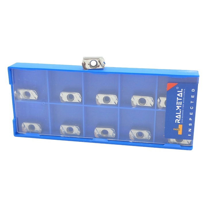 Plytki frezarskie LNMU0303ZER, Ralmetal, 10 bucati, 11,9x6x3,18mm, pentru aluminiu si materiale plastice