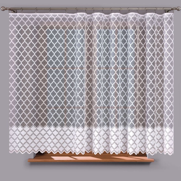 ЖАКАРДОВ ВОАЛ 002503 / 180 СМ БЯЛ.