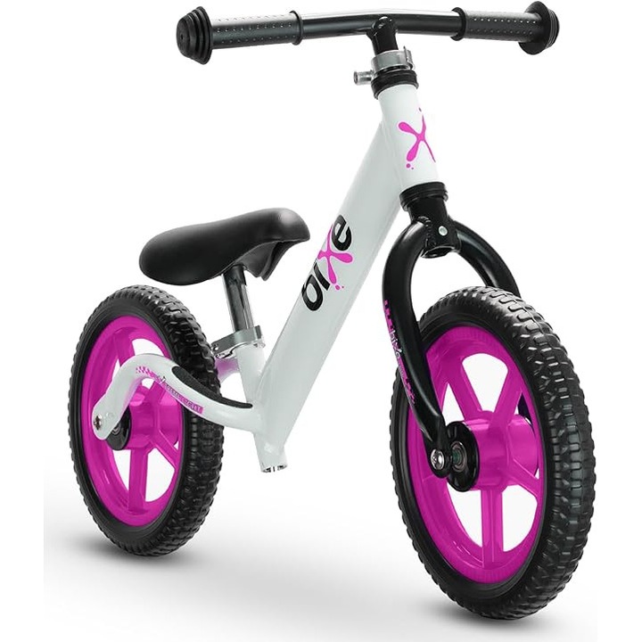 Баланс колело Bixe, 12 инча, 2-5 години, алуминиева рамка, Розов