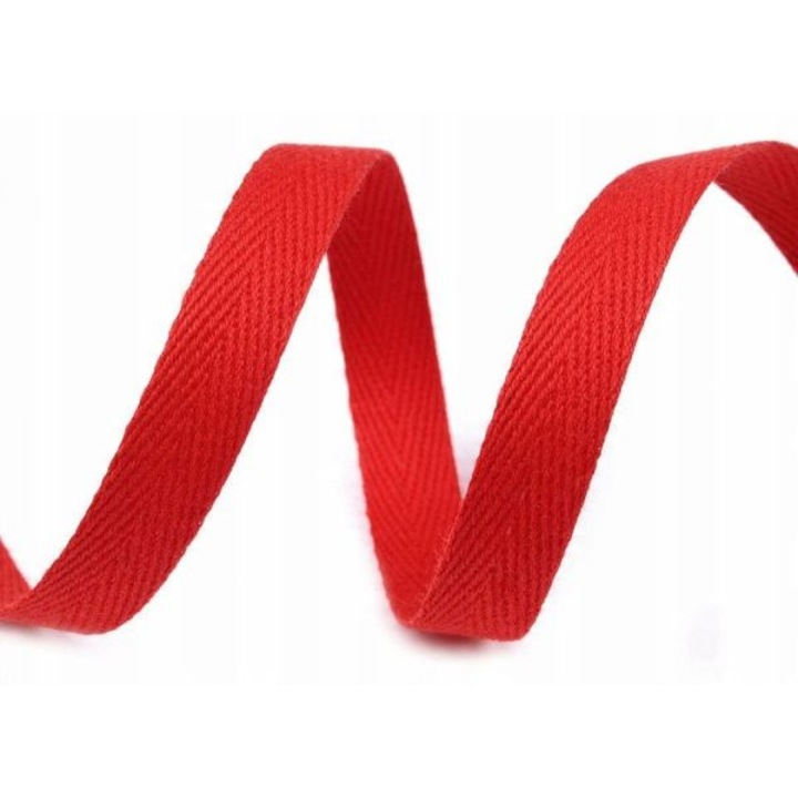 Banda tip spic de hering, latime 12 mm, rola 50 m, rosie