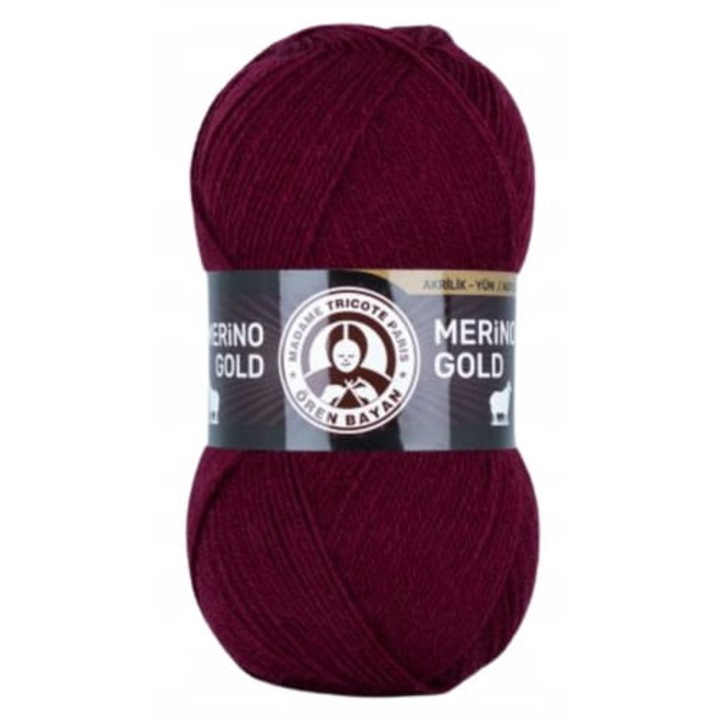 Textilfonal, Madam Tricote, Wloczka Merino Gold, 51% akril, 49% gyapjú, 400 mb, 100 g